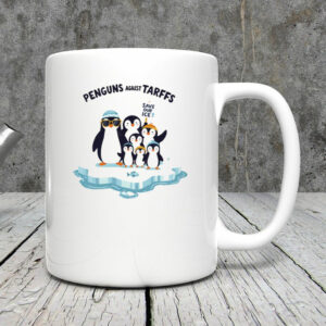 Penguins against tariffs save our ice Mug