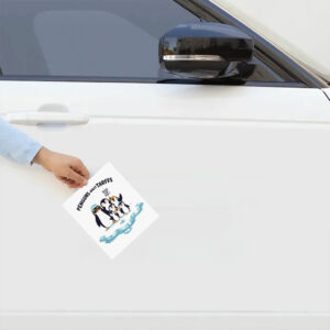 Penguins against tariffs save our ice Sticker