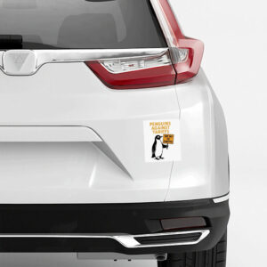 Penguins against tariffs say no to tariffs Sticker