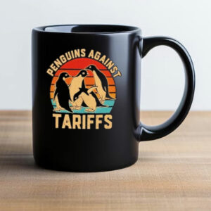 Penguins against tariffs vintage Mug