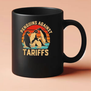 Penguins against tariffs vintage Mug