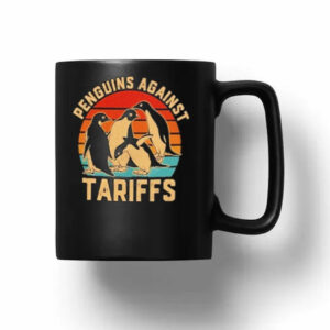 Penguins against tariffs vintage Mug