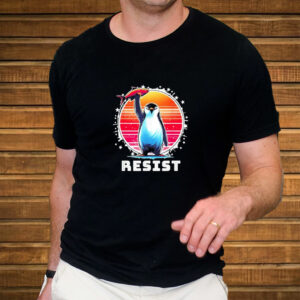 Protest Against Tariffs Resist Penguins Retro Shirt