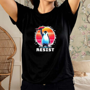 Protest Against Tariffs Resist Penguins Retro Shirt
