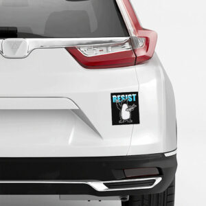 RESIST Penguin Against Tariffs Sticker