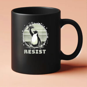 Tariff Funny Resist Penguins, Protest Against Tariffs Mug