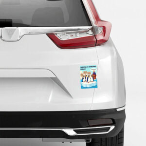 Tariffs on penguins really Trump funny Sticker