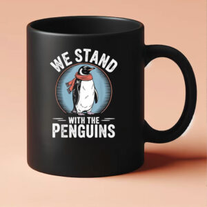 We Stand With The Penguins Tariffs Mug