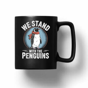 We Stand With The Penguins Tariffs Mug