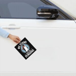 We Stand With The Penguins Tariffs Sticker