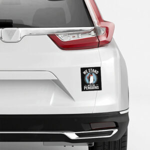 We Stand With The Penguins Tariffs Sticker